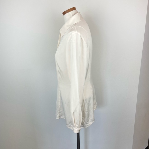 St. John Silk Button Down Shirt - Picture 5 of 6